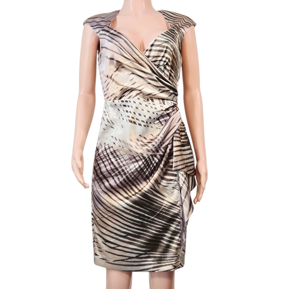 Maggy London Abstract Ruched Party